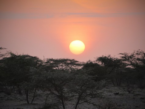 Sunrise from the camp of Nengo's team