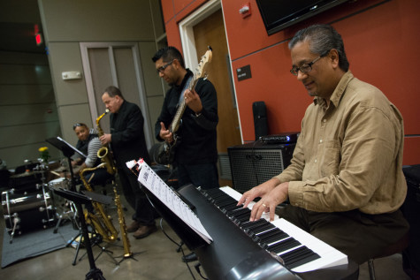 “Abraham and the band” play jazz during the reception on Nov. 10.
