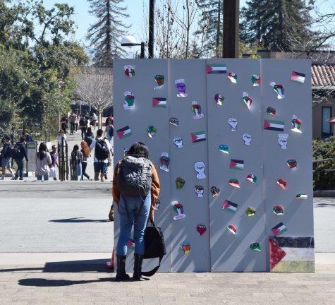 Muslim Student Association holds representation of Palestine wall