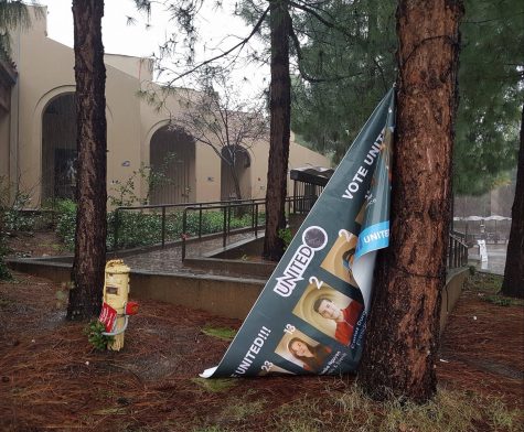 DASB senate candidates’ coalition ‘United’ finds posters vandalized; ‘Trump supporter’ scratched over candidate’s face