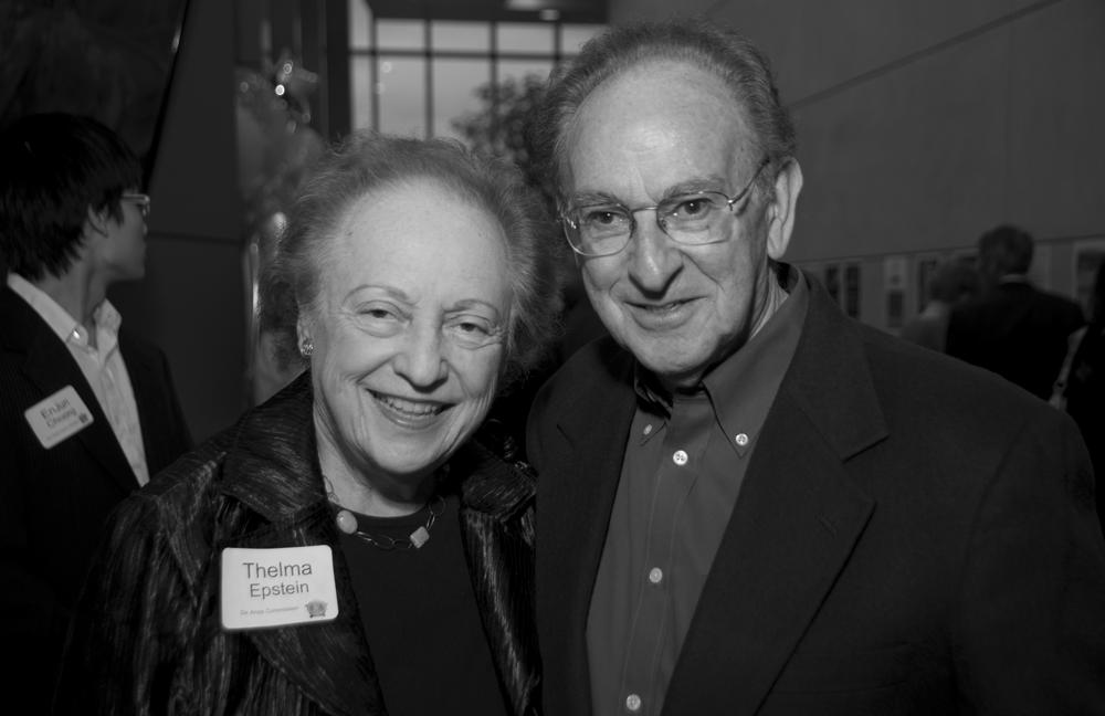 Thelma Epstein with husband Raymond.