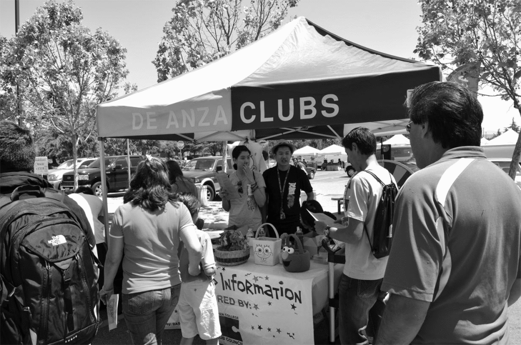 CLUBBING - Parents of prospective and current students explore what De Anza College has to offer through various clubs in the Inter Club Council.