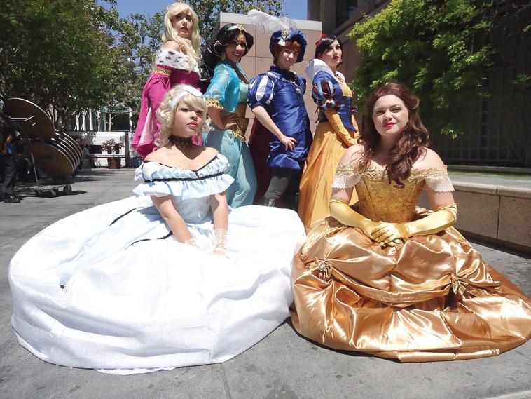 Disney Enchantment
Cinderella, Jasmine, Snow White, Belle, Aurora and a prince Visit the FanimeCon at the McEnery Convention Center in San Jose, May 25.
