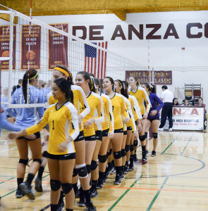 De Anza falls to Cabrillo in 3-set loss
