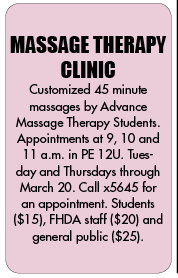 $15 on-campus massage rocks