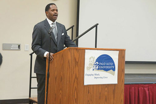 MLK Impersonator gives "I Have A Dream Speech"