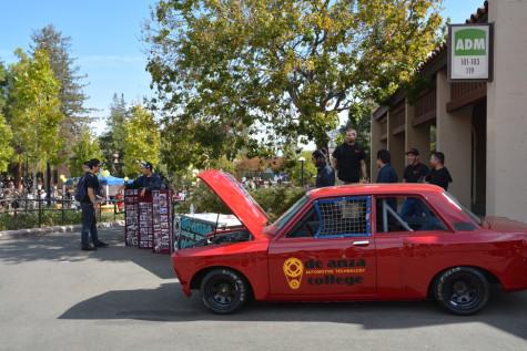 De Anza's Automotive Technology club shows off their car.