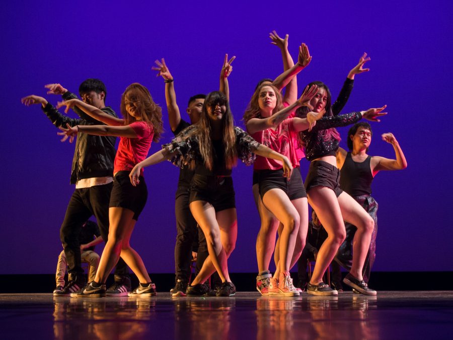 Dancers Perform in Dreamsicle, choreographed as part of the De Anza Winter Concert.