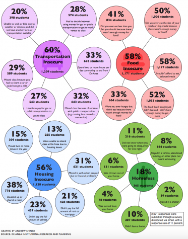 Transportation, food, housing big issues for De Anza students