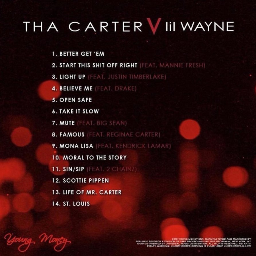 Lil+Waynes+Tha+Carter+V+displays+his+various+chapters+as+a+musician