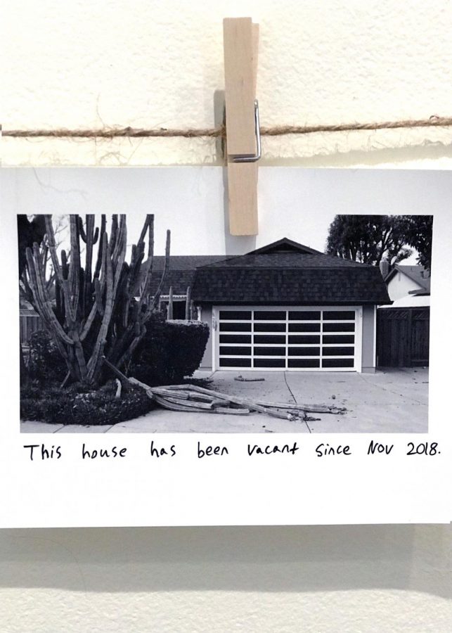 The photograph featured in Matt Cricks work My Street portrays a displays house in his neighborhood. 