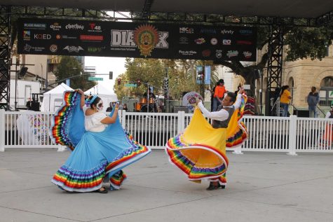 Maria Burrell and Arturo of Ensamble Folclórico Colibrí at Dia San Jose