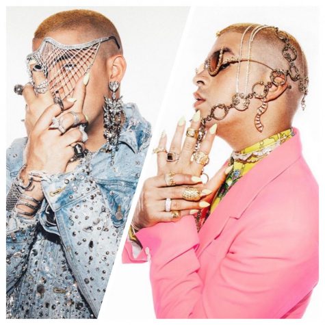 Bad Bunny for Paper magazine via Bad Bunny's Instagram, @badbunnypr. Photographed by Robert John Kley.