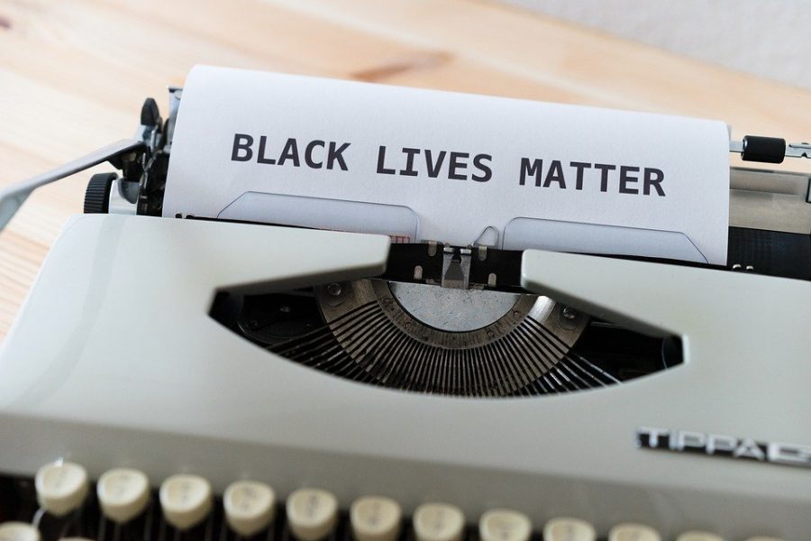 What is behind the ink that claims, Black Lives Matter. Image from pixabay.com