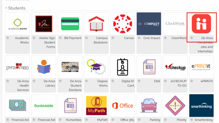 Students+can+find+the+Handshake+app+under+their+student+applications+tab+on+their+Foothill-De+Anza+student+portal.