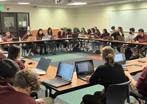 De Anza Student Governments Senate meets for their weekly meeting in the Student Council Chambers on Wednesday, Oct. 12.