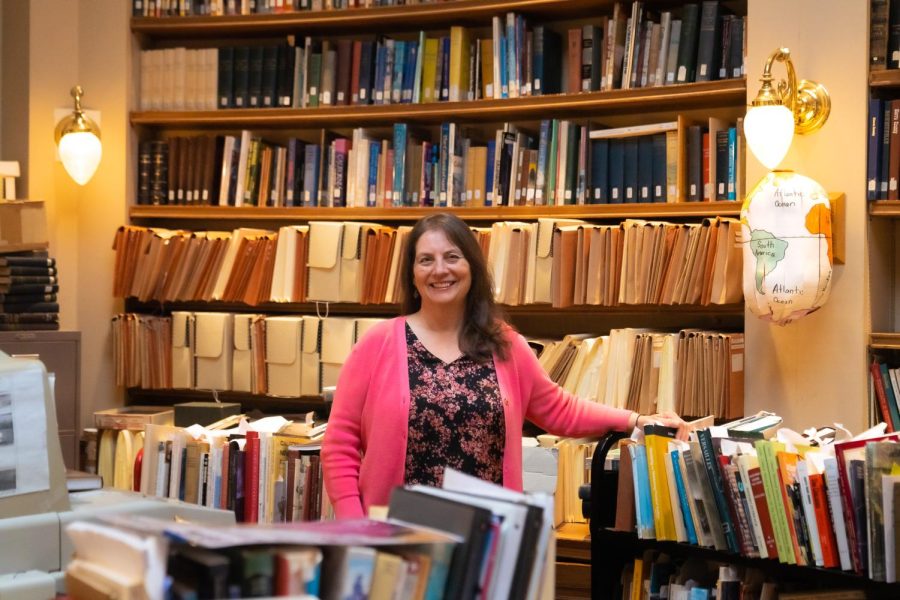 Lori Clinchard, Faculty Coordinator of the California History Center, standing in the History Center Library Archives on Thursday, Dec. 1.