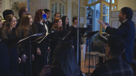 De Anza College Vintage Singers perform at A Cappella Tea at the California History Center on Sunday, March 5.