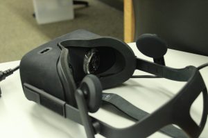 HP Reverb G2 Virtual Reality Headset in classroom 4220 at Foothill College.