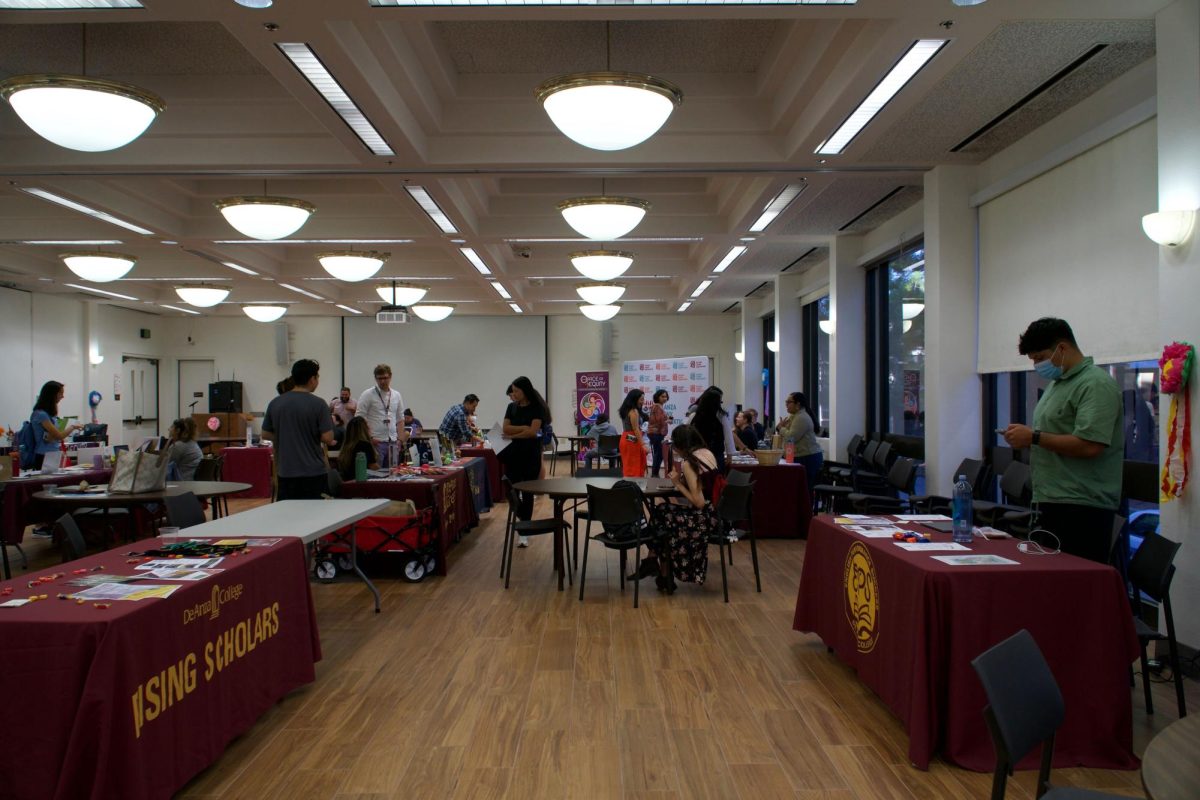 A snapshot of information-packed booths at the Hinson Campus Center, Oct. 5.
