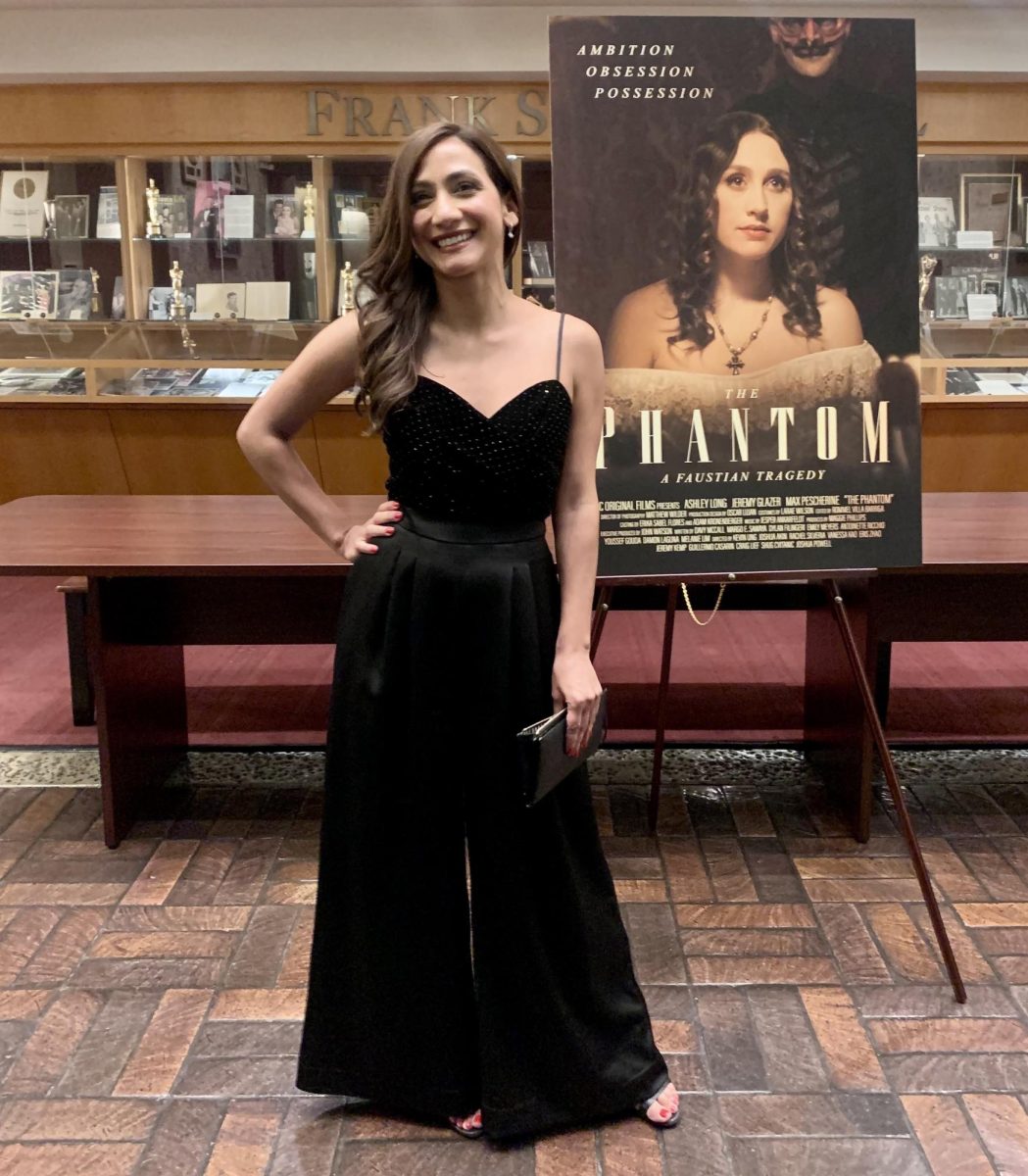 Rachel Silveria attends the premiere of The Phantom at the Eileen Norris Theatre of the University of Southern California on Sept. 30. 