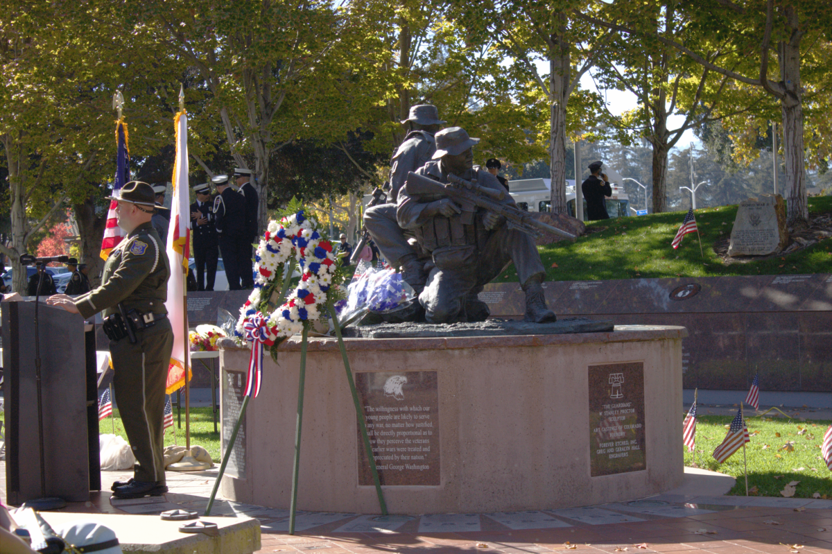 The Guardians, a memorial to Operation Red Wings, honors two Navy Seals: Matthew Axelson and James Suh.