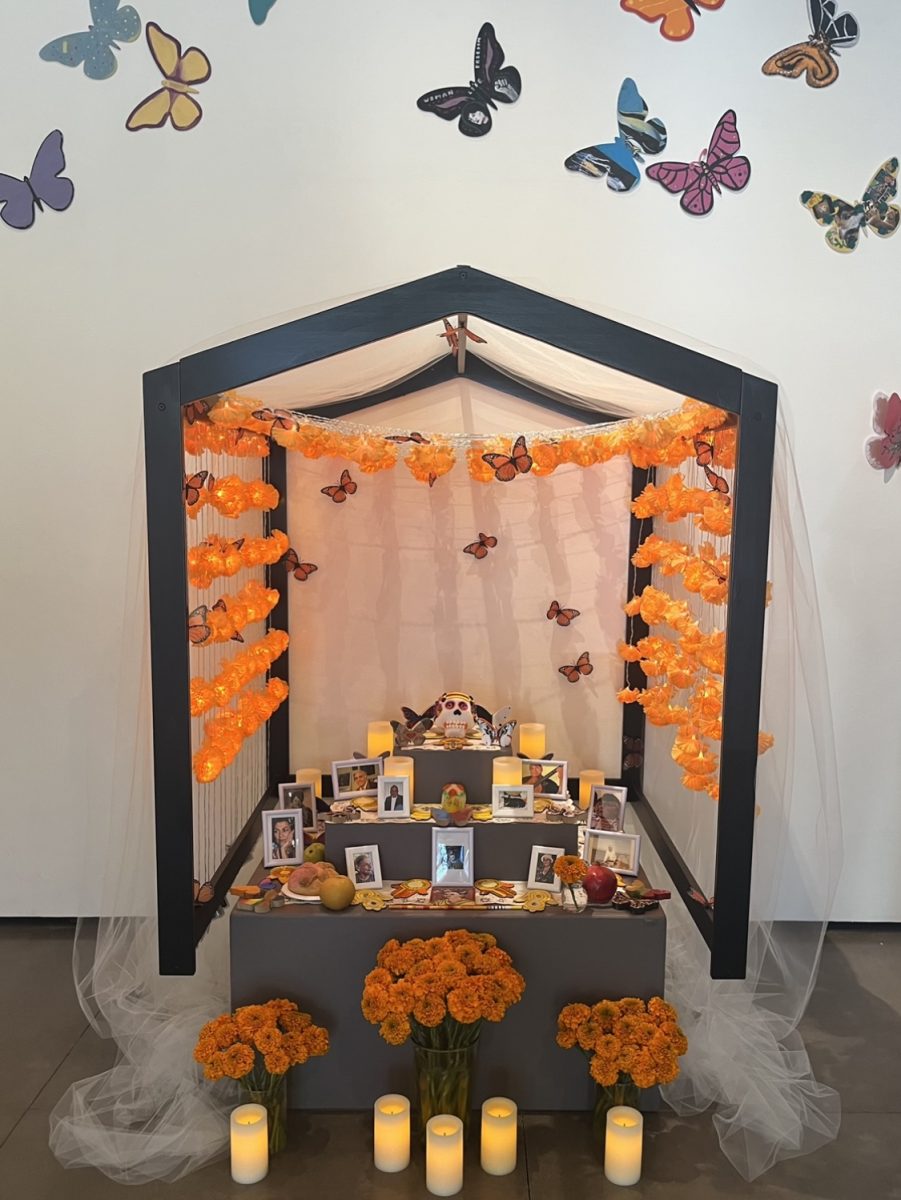 The Dia de los Muertos offering altar, put together by students and faculty, is featured at the Euphrat Museum from Nov. 1 to Dec. 14.