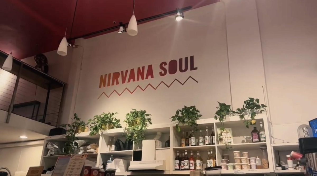 A screen shot of Nirvana Soul’s logo from La Voz’s video. 