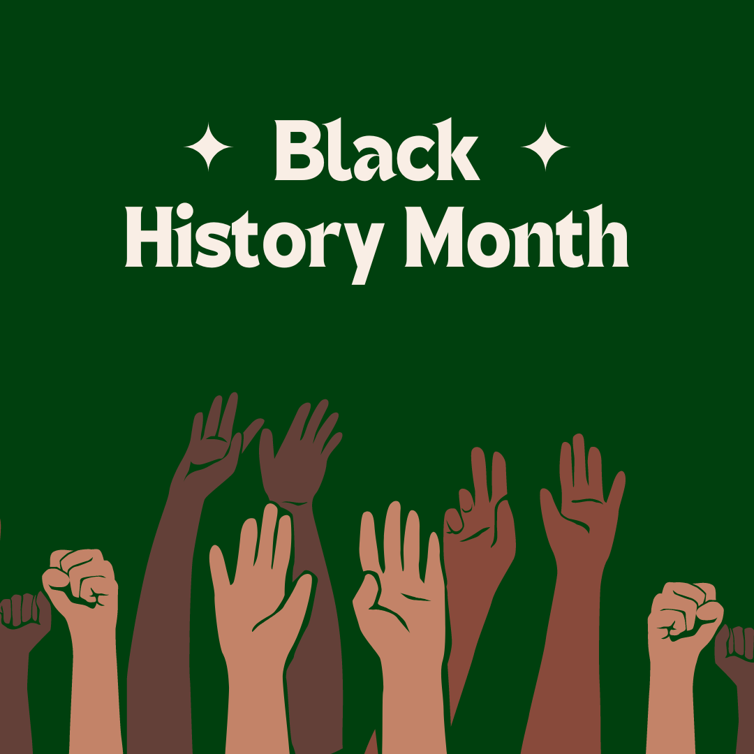 Graphic made using Canva about Black History Month.