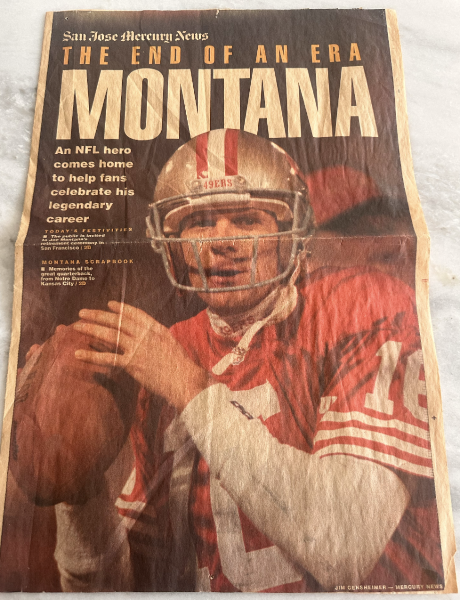 Old Mercury News article on Joe Montana and the last time the 49ers were on a Super Bowl winning streak.