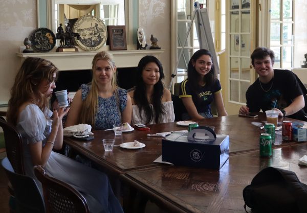Members of Psychology Club enjoy tea at the Psych Tea Party in the California History Center on May 9.