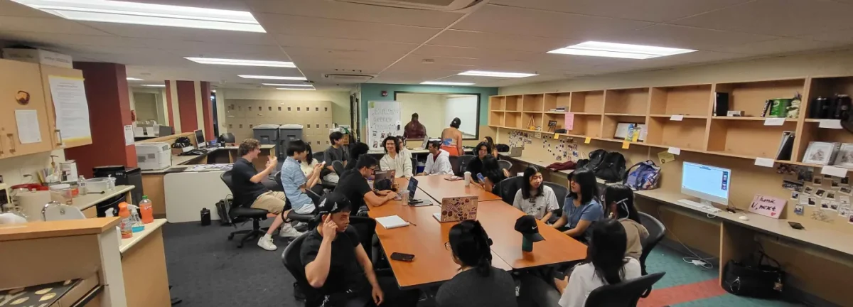 A group discussion is held related to the first meeting of the Student Rights and Equity on Oct. 2 in the Hinson Center.