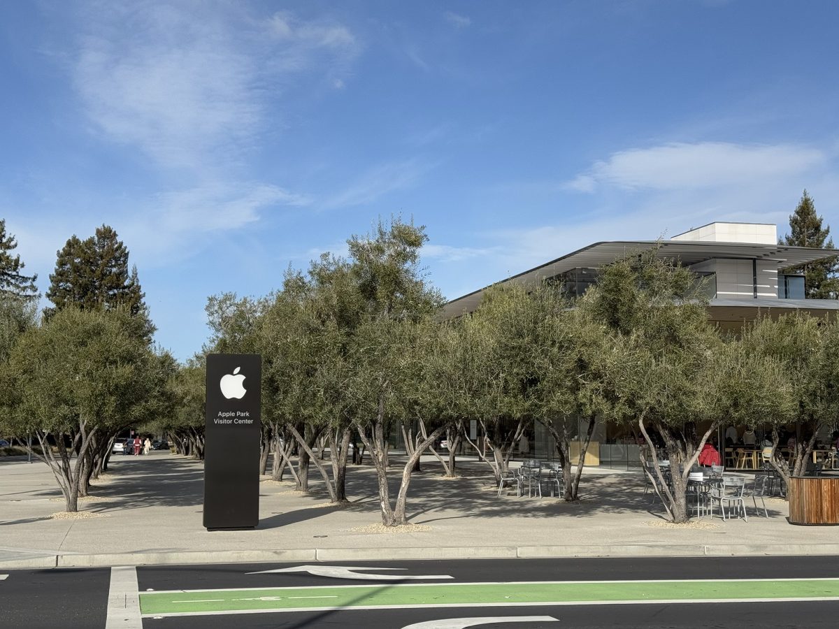 Apple Park Visitor Center, seen in Cupertino on Jan. 26.