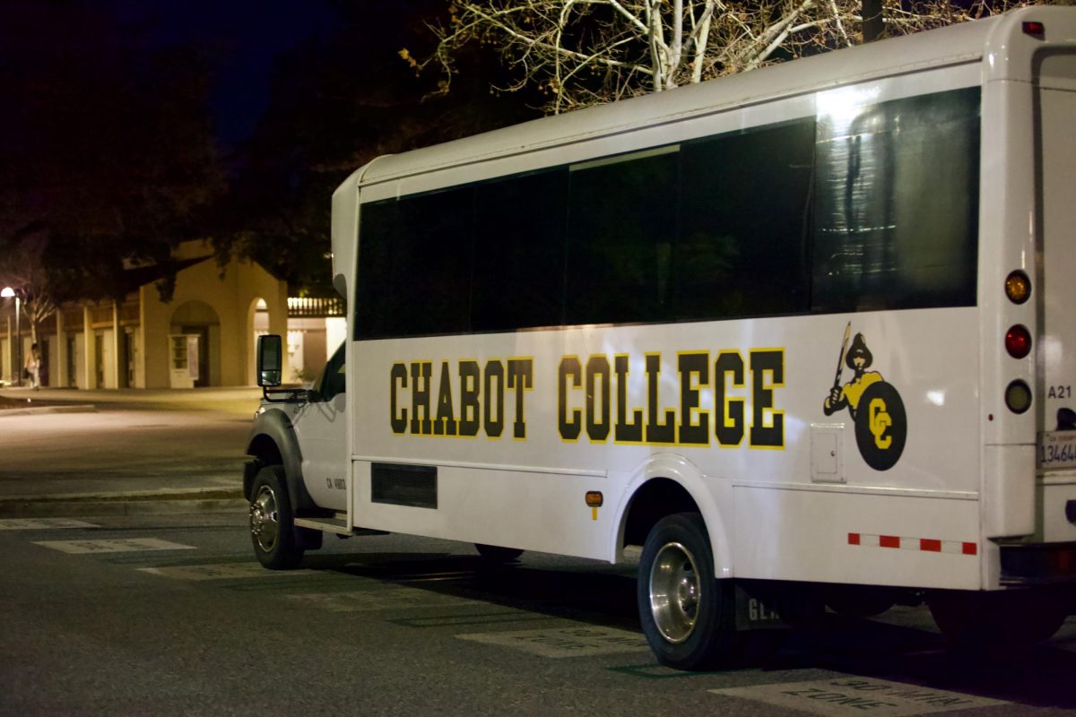 The Gladiators bus parked outside before the game begins.