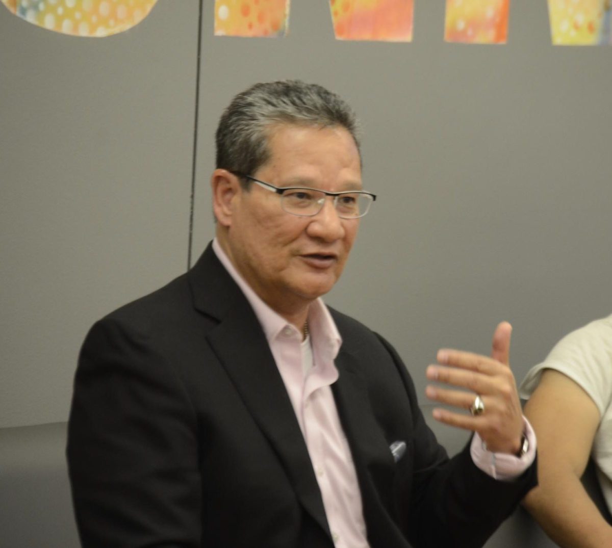 As Foothill-De Anza Community College District chancellor Lee Lambert cannot serve as De Anza College's administrator in charge without making it incompliant with accreditation guidelines, he said he would look for a temporary college president. File photo taken Sept. 27, 2023 in room L-47, the Language and Communication Village Hub.