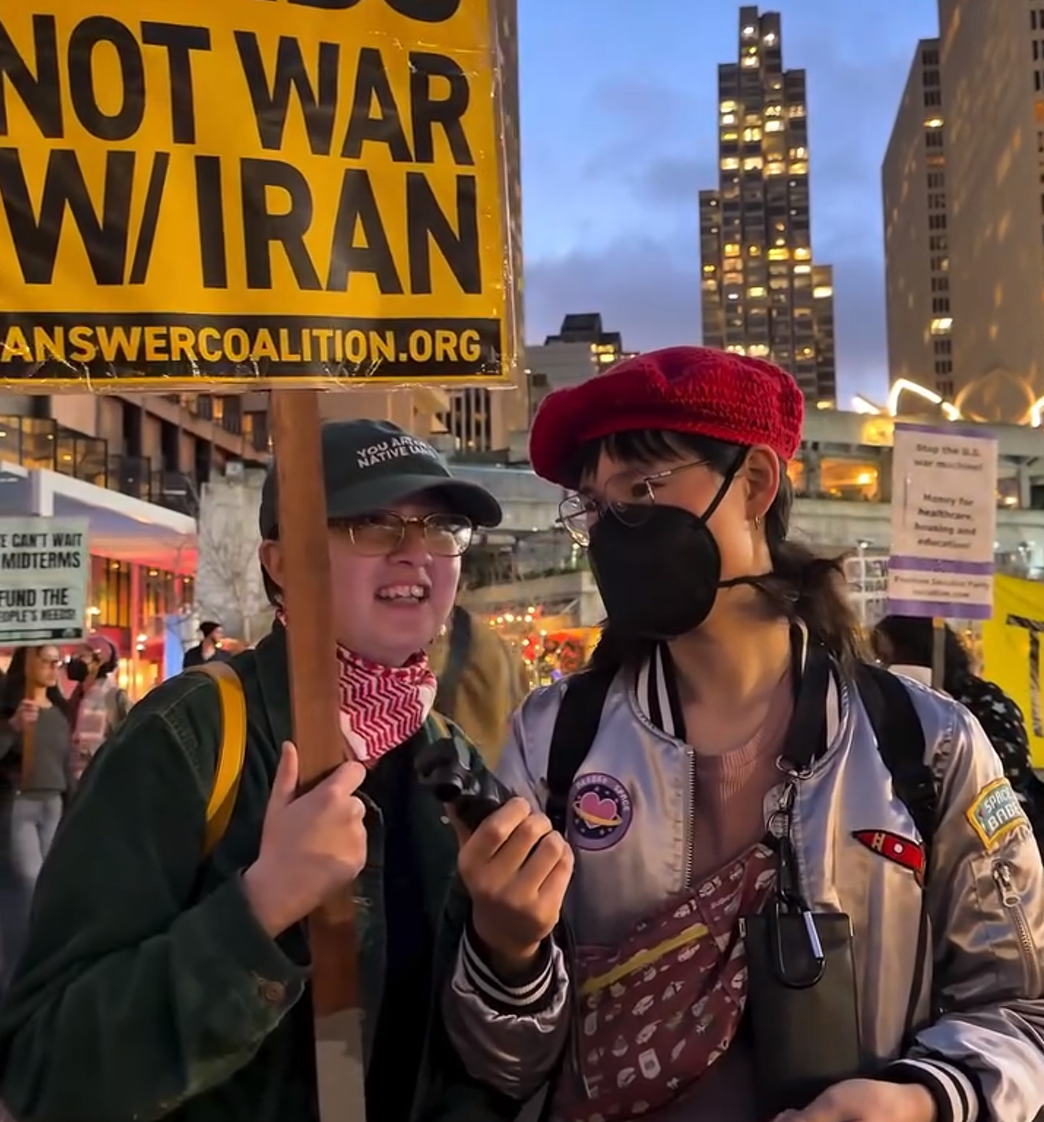 Hundreds protest war with Iran in San Francisco