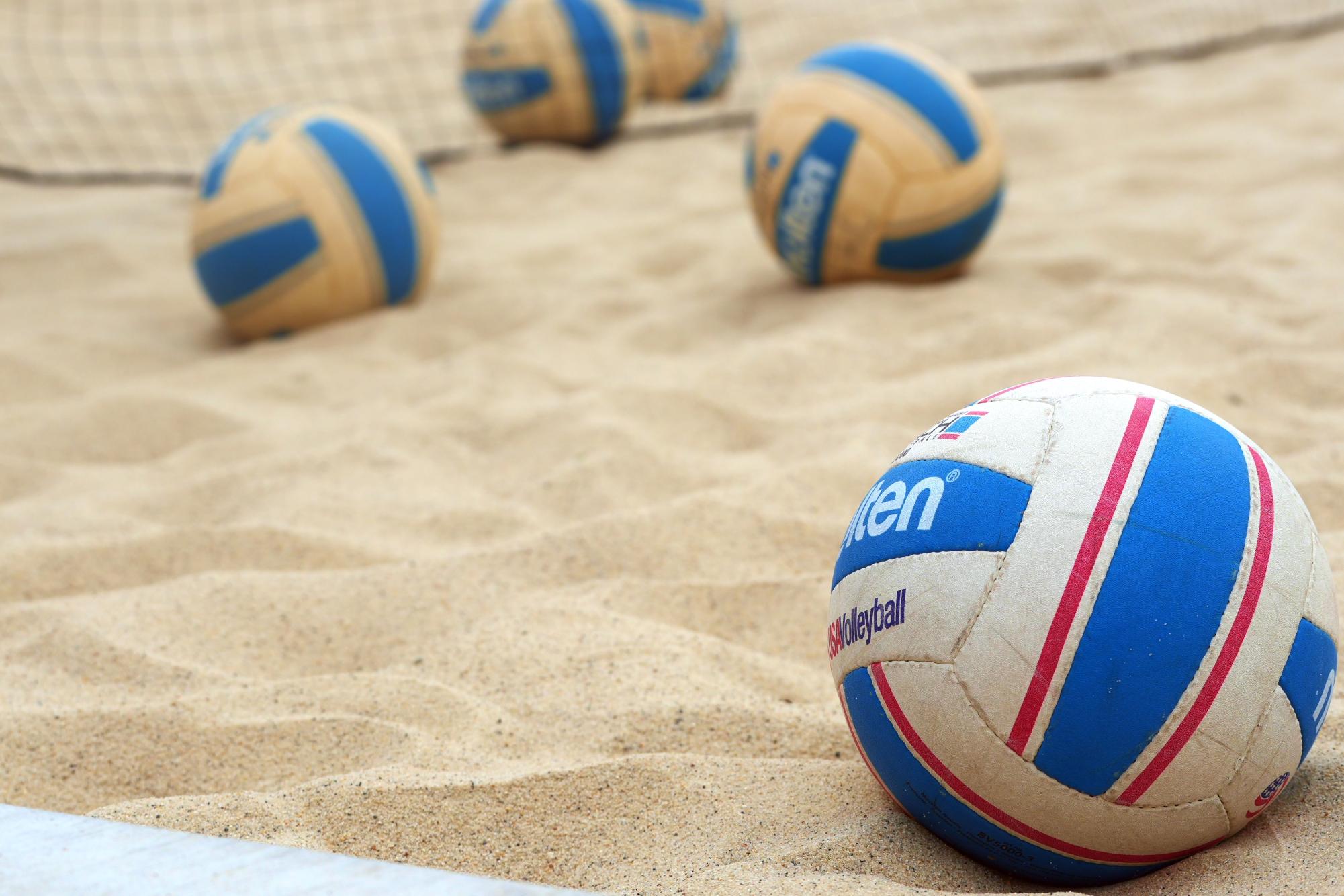 volleyball on sand