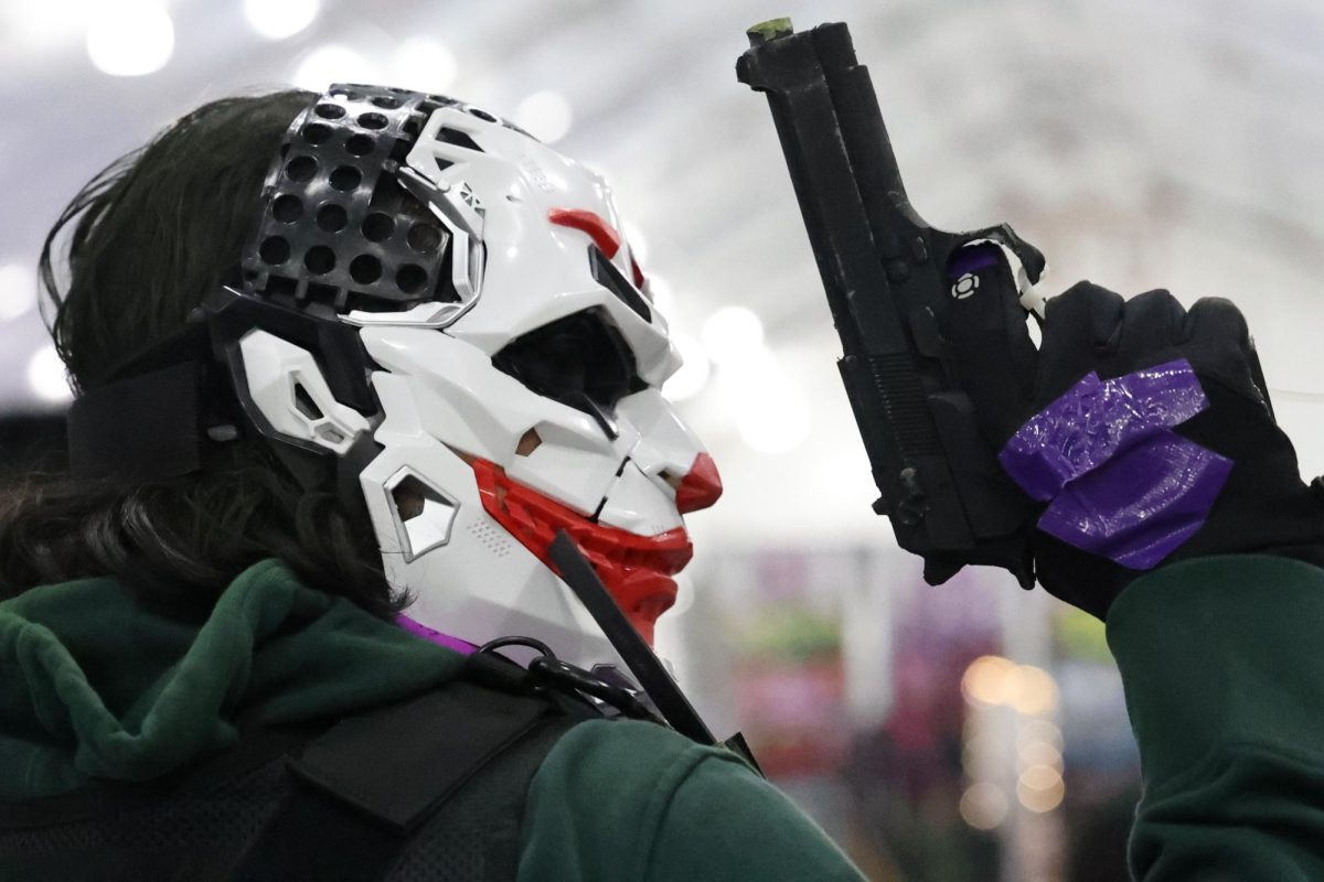 Pablo Hernandez cosplays Joker at Fandomcon in the San Jose McEnery Convention Center on April 11.